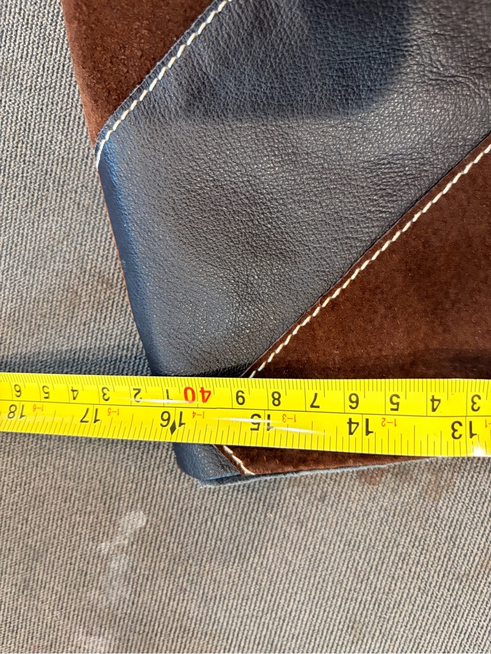 Laundry Leather and Suede Parchwork Mini Skirt - Picture 8 of 9